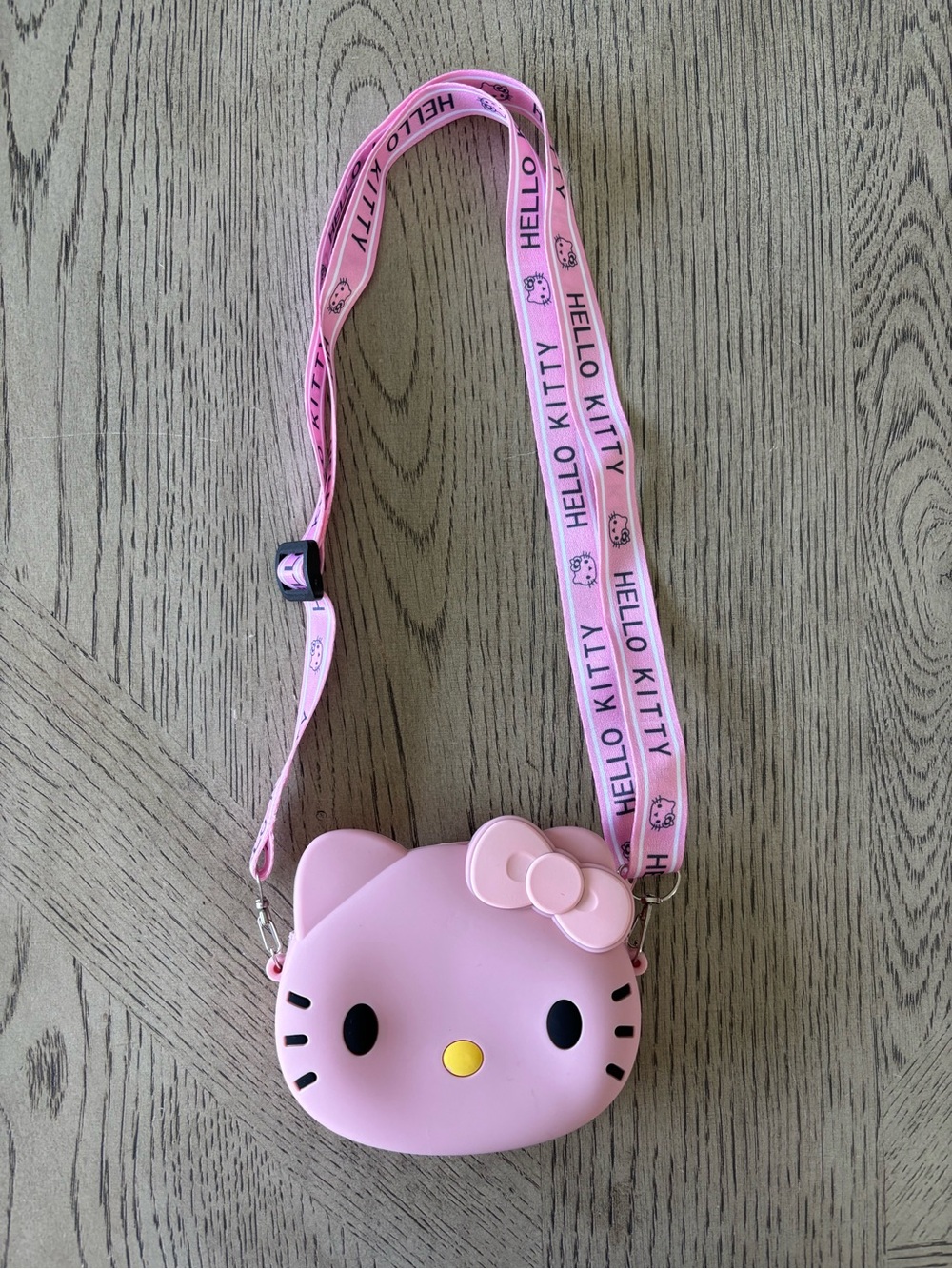 Hello Kitty Pink Silicone Mini Crossbody Bag-New
